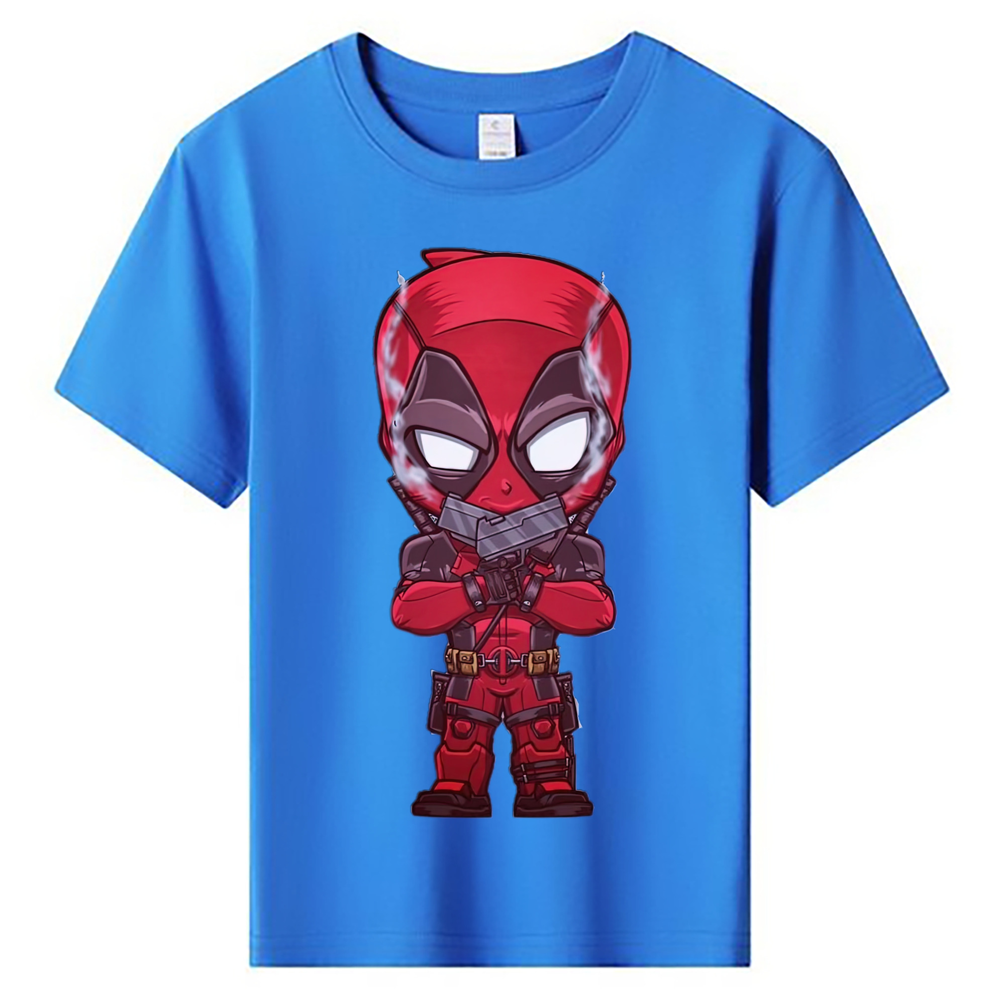 （画像用） Deadpool デッドプール 綿100％キッズTシャツ（フロントプリント）